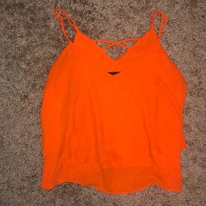 Bright orange summer top